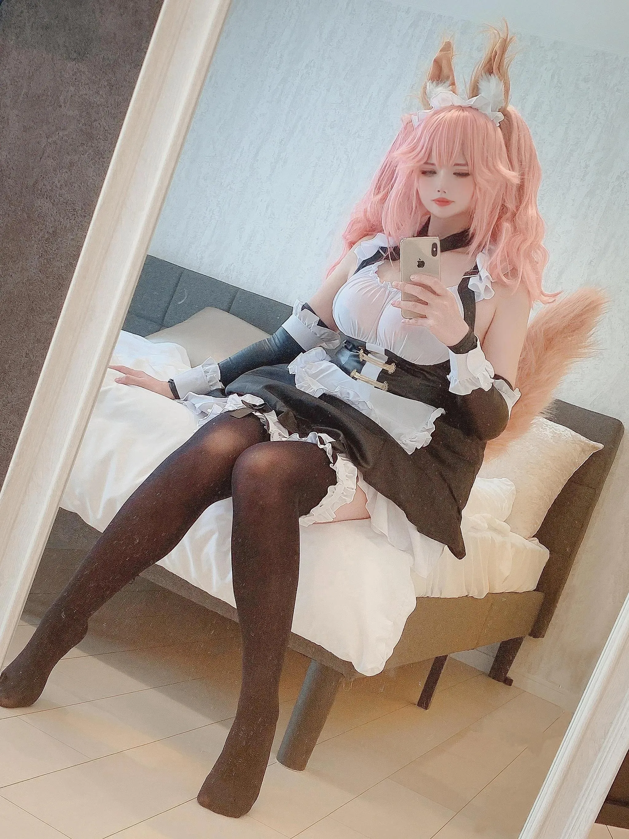 Uriうり – NO.006 Fantia2021-09月会员订阅合集-2021-09-03 メイドキャス狐12sheets [15P]插图5